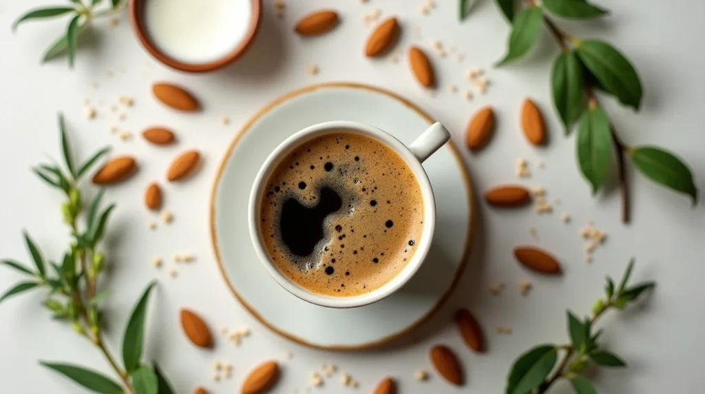 Healthy Coffee Loophole Recipe with natural ingredients like almond milk, MCT oil, and coconut oil